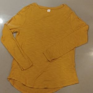 Old Navy LUXE Gold Long Sleeve T
